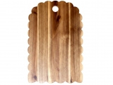 Handcrafted Acacia Wood Scallop Cutting Board - Eco-Friendly Kitchenware